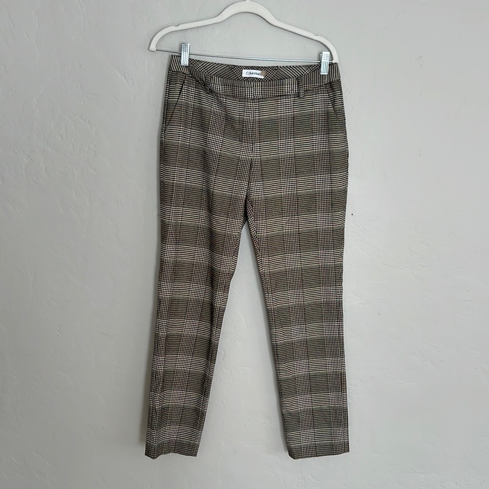 Women’s Size 2 Calvin Klein Plaid Trousers